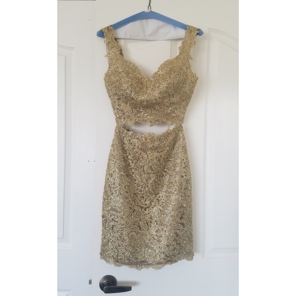 Sherri Hill Dresses & Skirts - Sherri Hill Gold 0 Prom Homecoming Dress